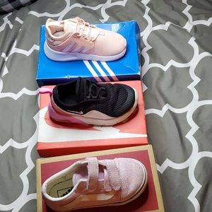 3 Pairs of Kid Shoes (Nike, Addidas, Vans)